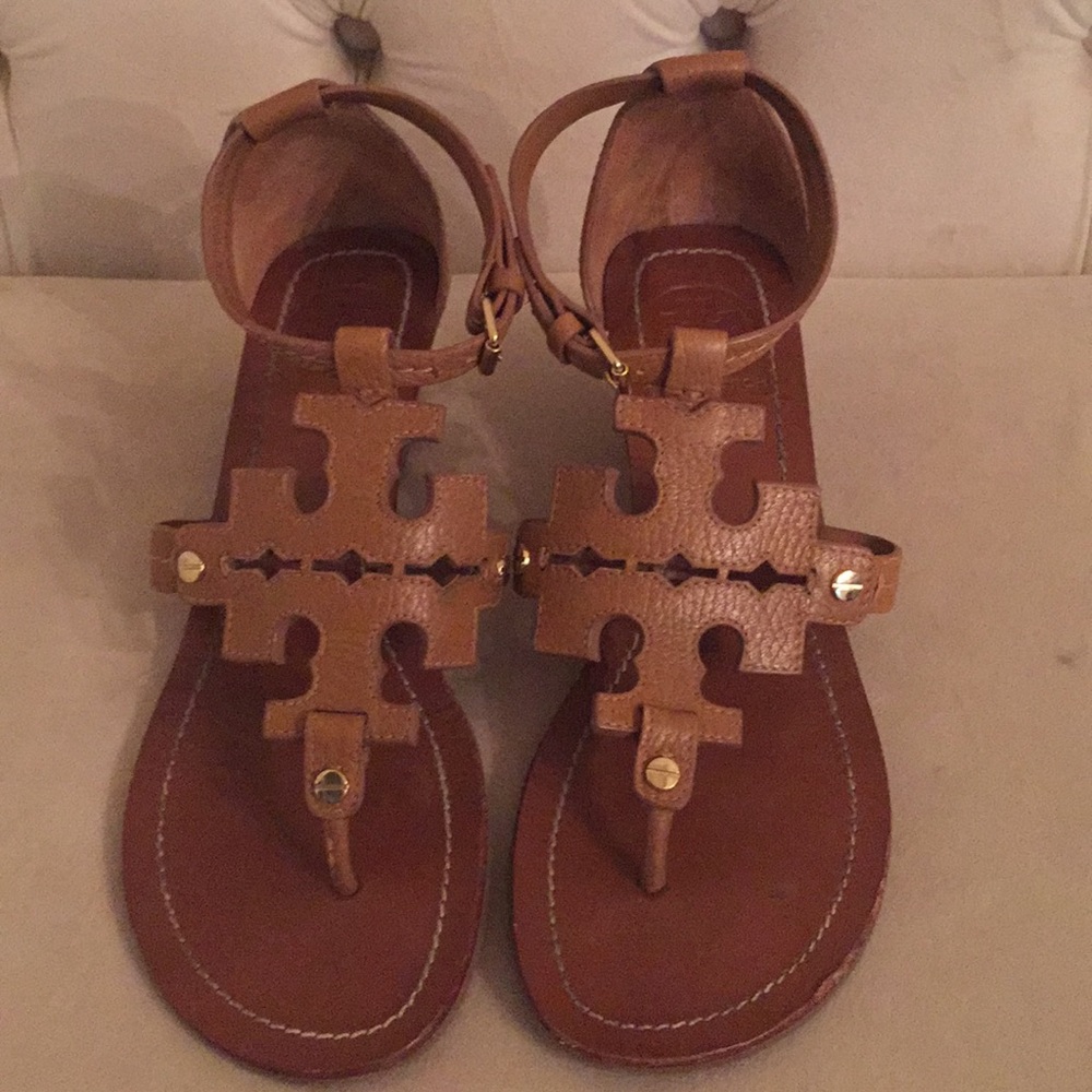 Tory Burch phoebe sandals brown size 6.5